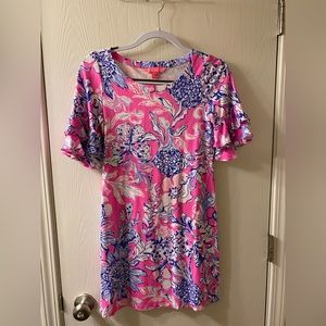 Lilly Pulitzer women’s floral T Shirt dress, Size XS, great condition